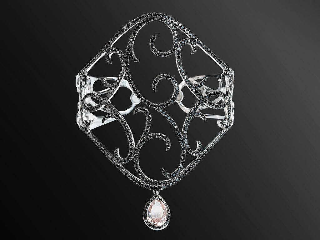 Jaipur Diamond and Morganite Bracelet